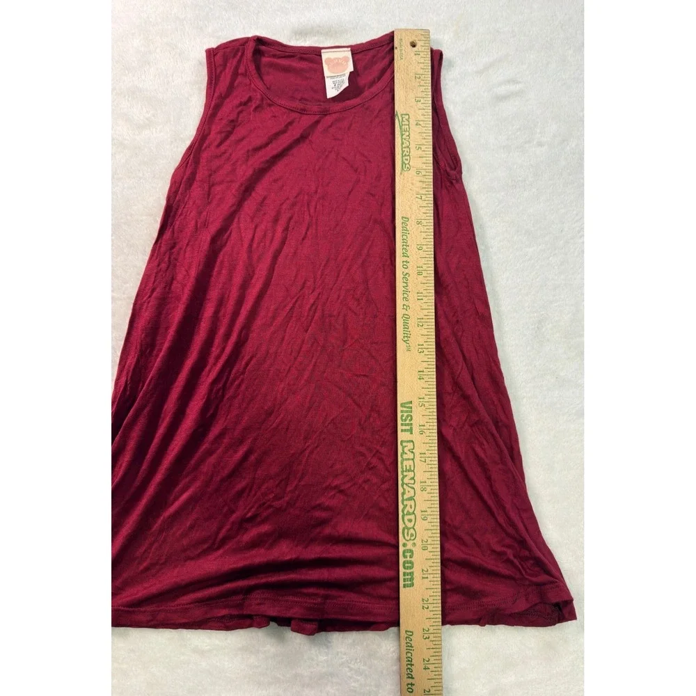Color Bear Kids Burgundy Rayon Spandex Sleeveless Swing‎ Tank GD 300 Size 6-7